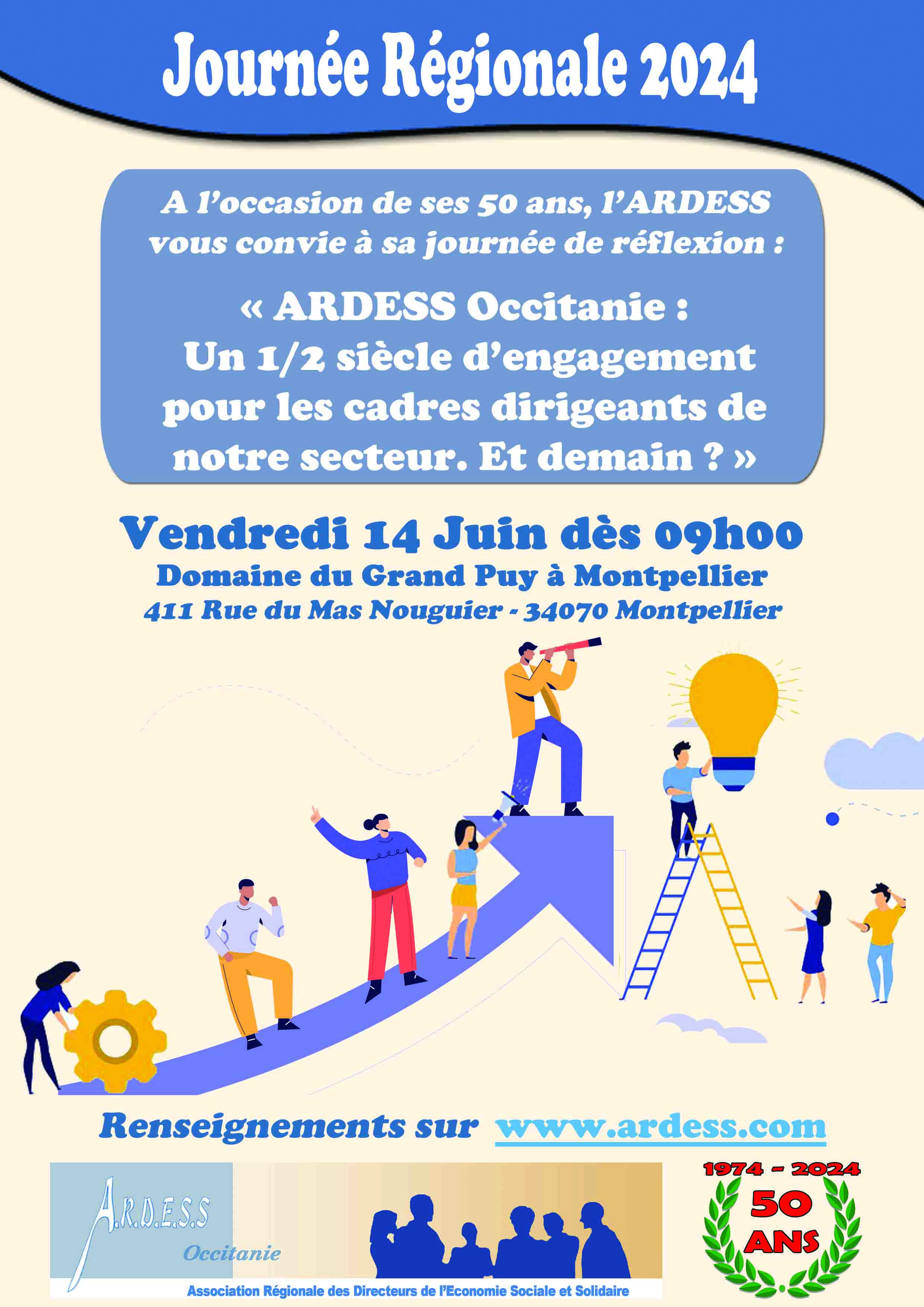 BD Modèle 4 bis Affiche Journée Régionale du 14 Juin ARDESS Occitanie